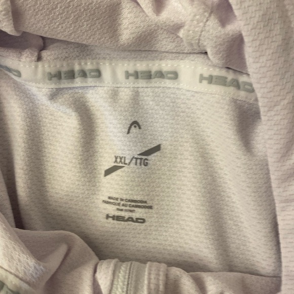 Head XXL Men’s Performance Hoodie Full Zip White Wicking Running - Picture 3 of 10